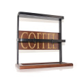 Wall Mount Decorative Coffee Cup Display Rack